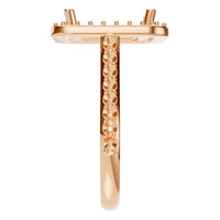 RI-5374 Rose Gold Ring UNSET - Side View