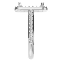 RI-5374 White Gold Ring UNSET - Side View