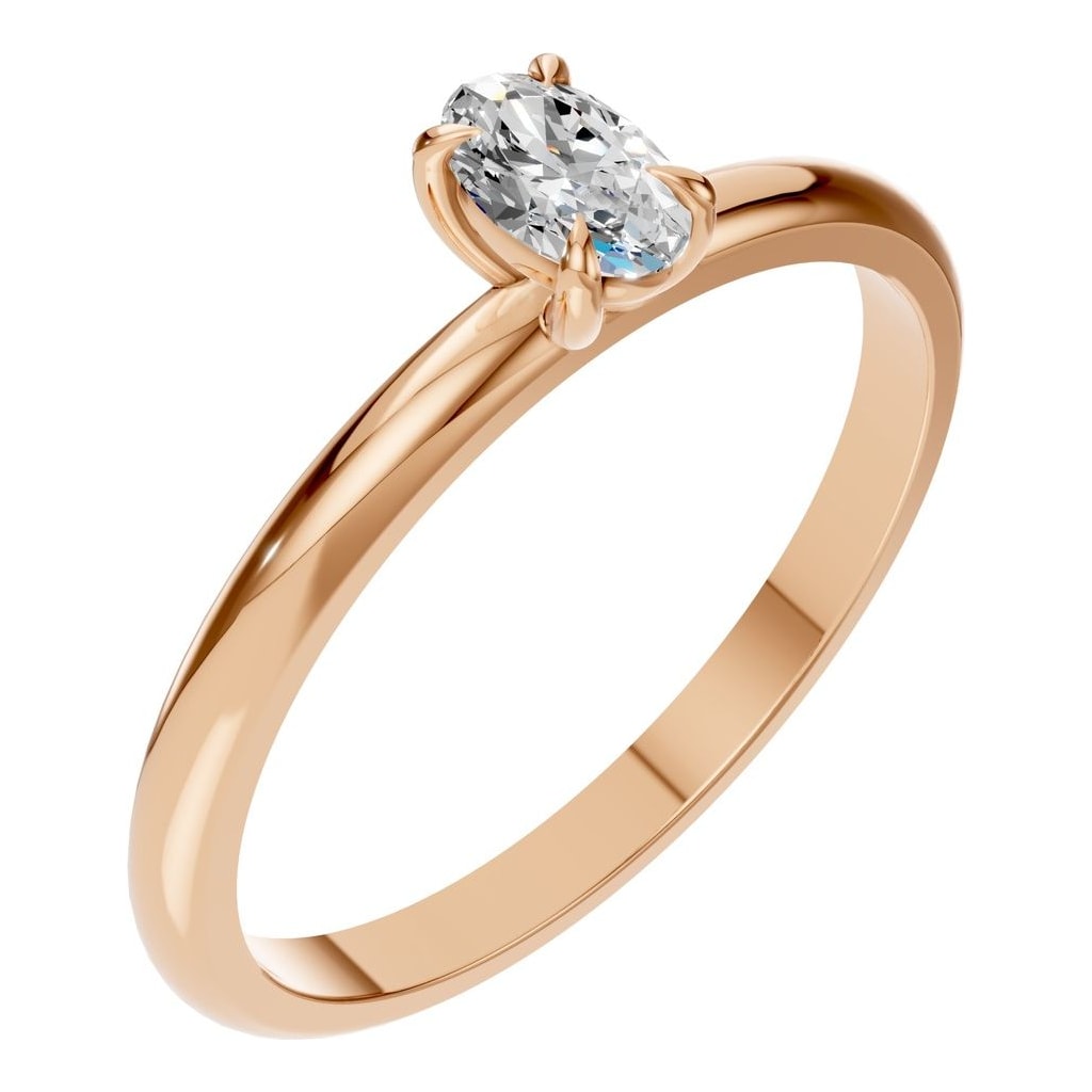 RI-5383 Rose Gold Ring SET - Main View