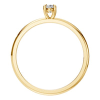 RI-5383 Yellow Gold Ring SET - Top View