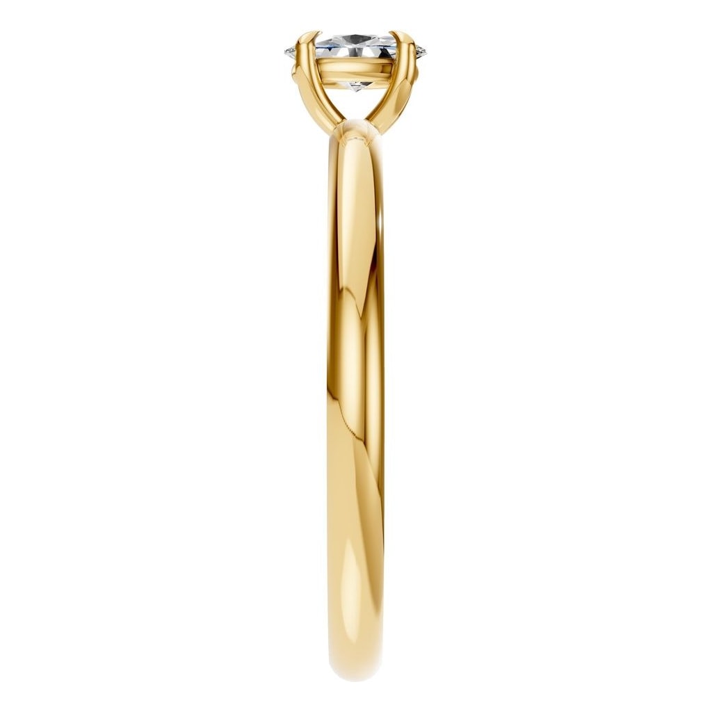 RI-5383 Yellow Gold Ring SET - Side View