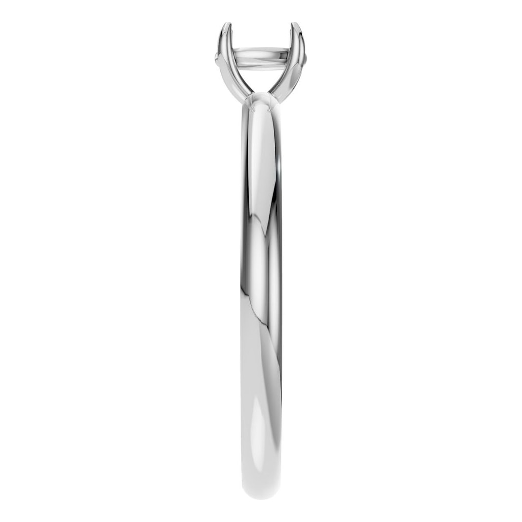 RI-5383 White Gold Ring UNSET - Side View