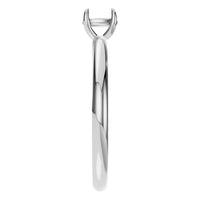 RI-5383 White Gold Ring UNSET - Side View