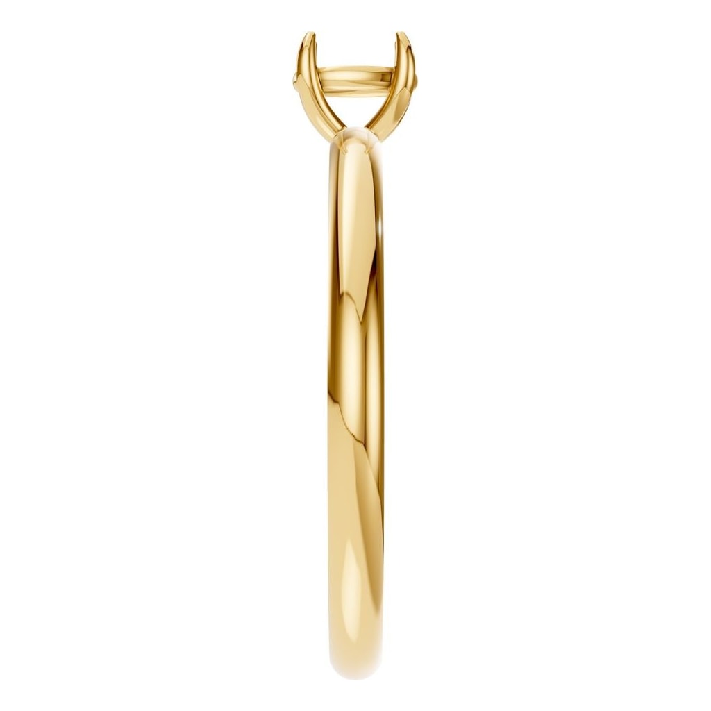 RI-5383 Yellow Gold Ring UNSET - Side View