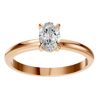 RI-5383 Rose Gold Ring SET - Front View