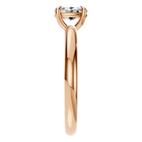 RI-5383 Rose Gold Ring SET - Side View