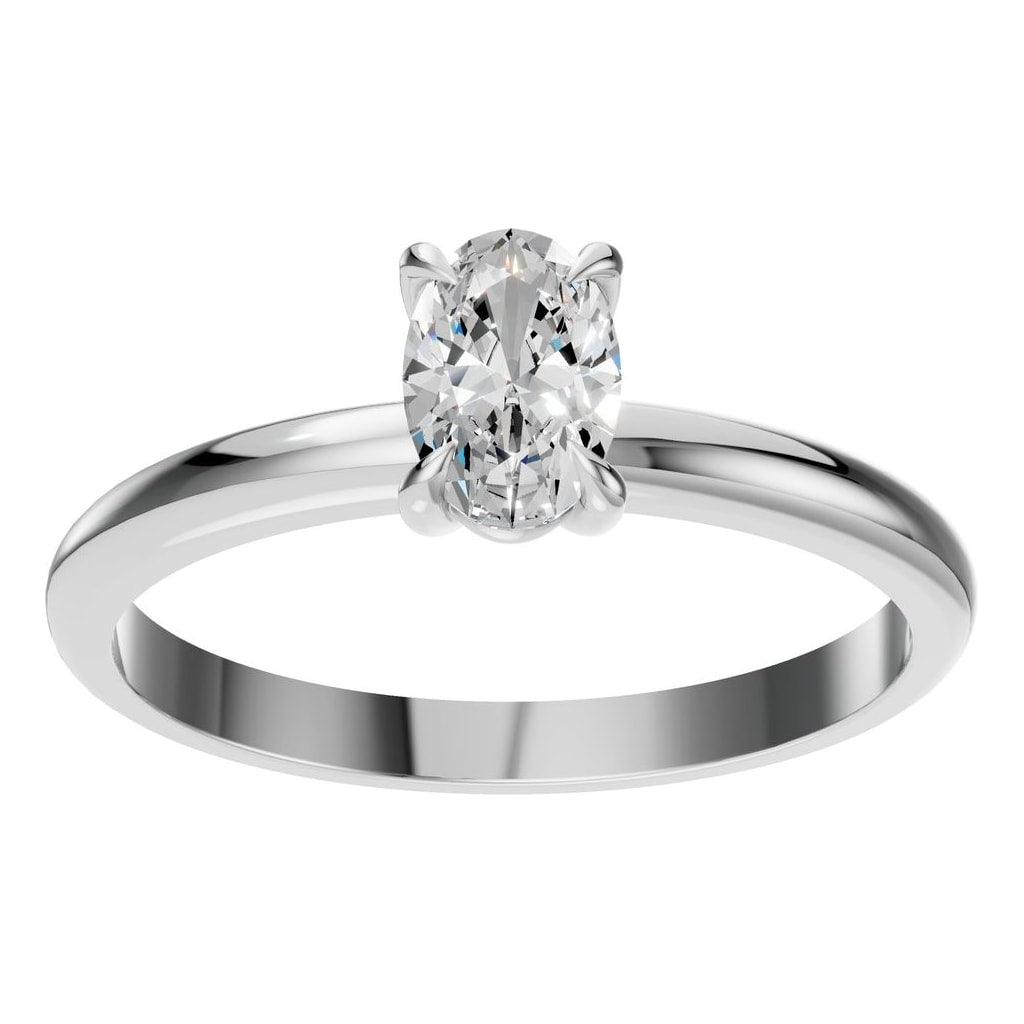 RI-5383 White Gold Ring SET - Front View
