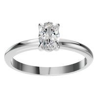 RI-5383 White Gold Ring SET - Front View