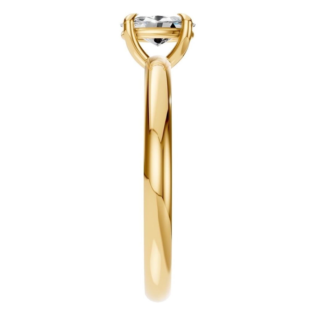RI-5383 Yellow Gold Ring SET - Side View