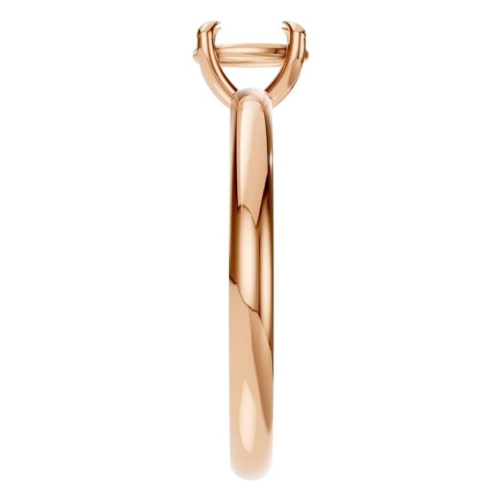 RI-5383 Rose Gold Ring UNSET - Side View