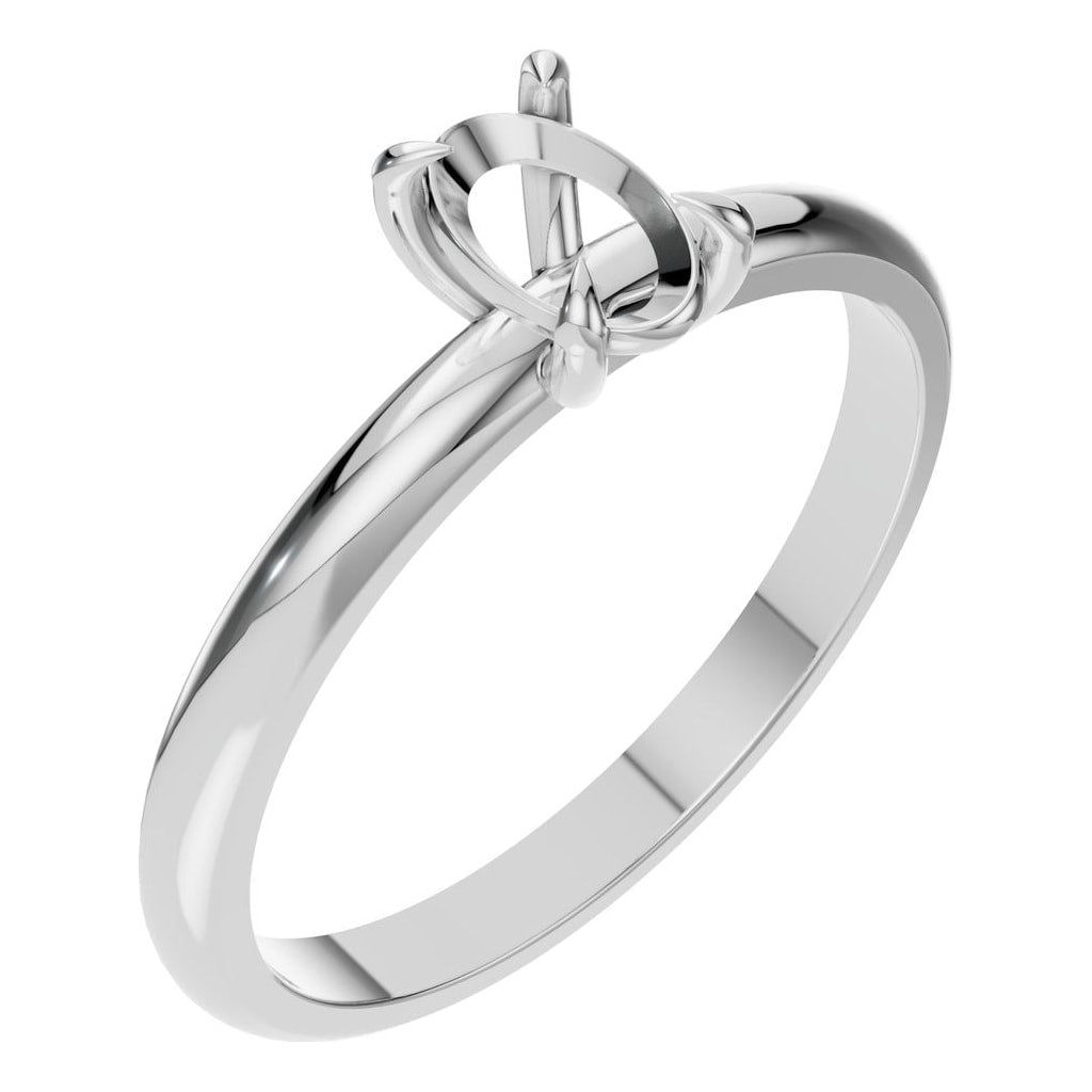 RI-5383 White Gold Ring UNSET - Main View