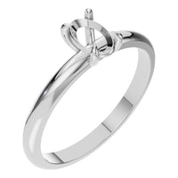 RI-5383 White Gold Ring UNSET - Main View