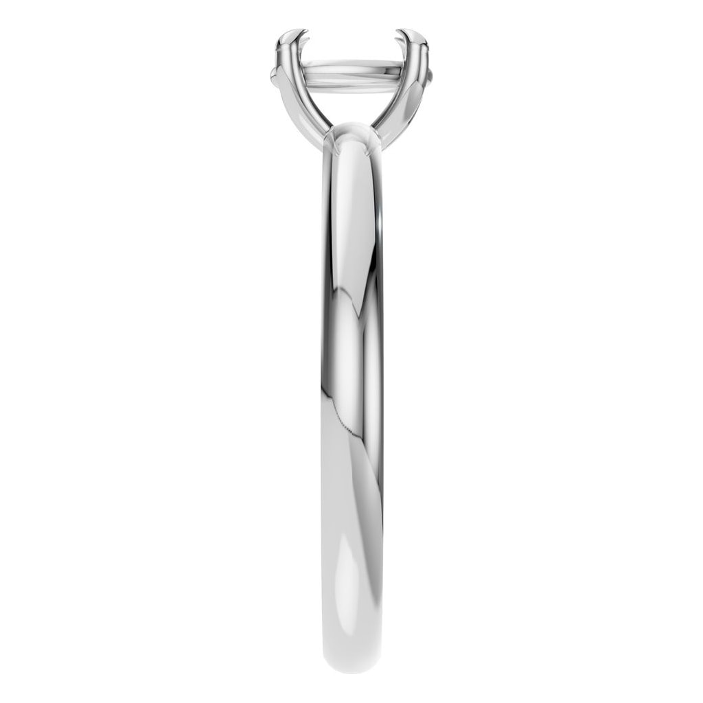 RI-5383 White Gold Ring UNSET - Side View