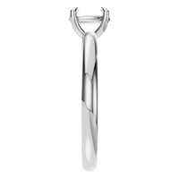RI-5383 White Gold Ring UNSET - Side View