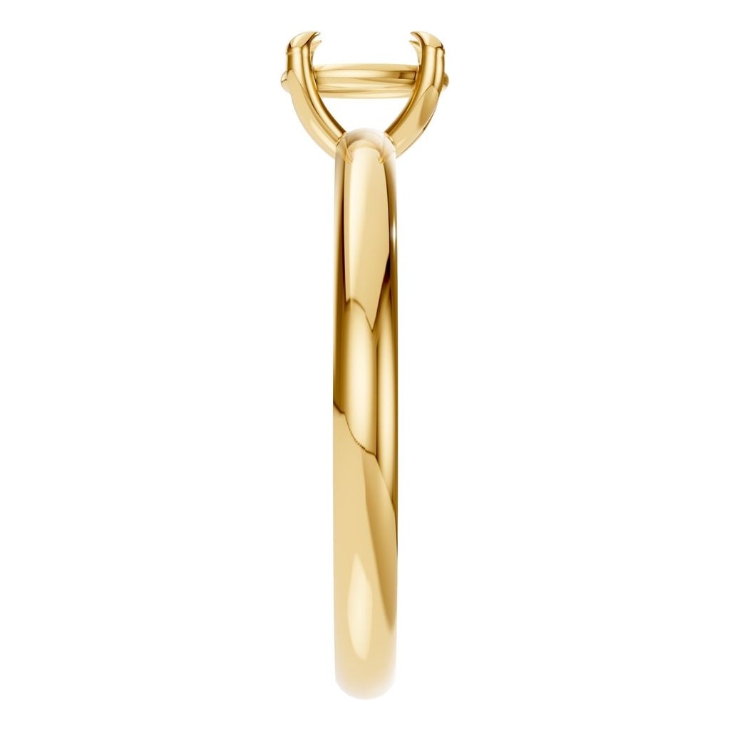 RI-5383 Yellow Gold Ring UNSET - Side View