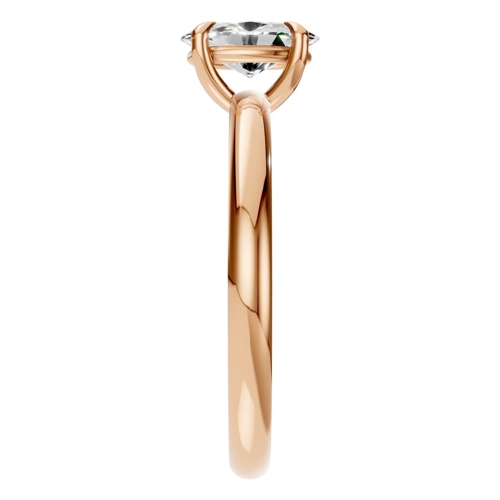 RI-5383 Rose Gold Ring SET - Side View