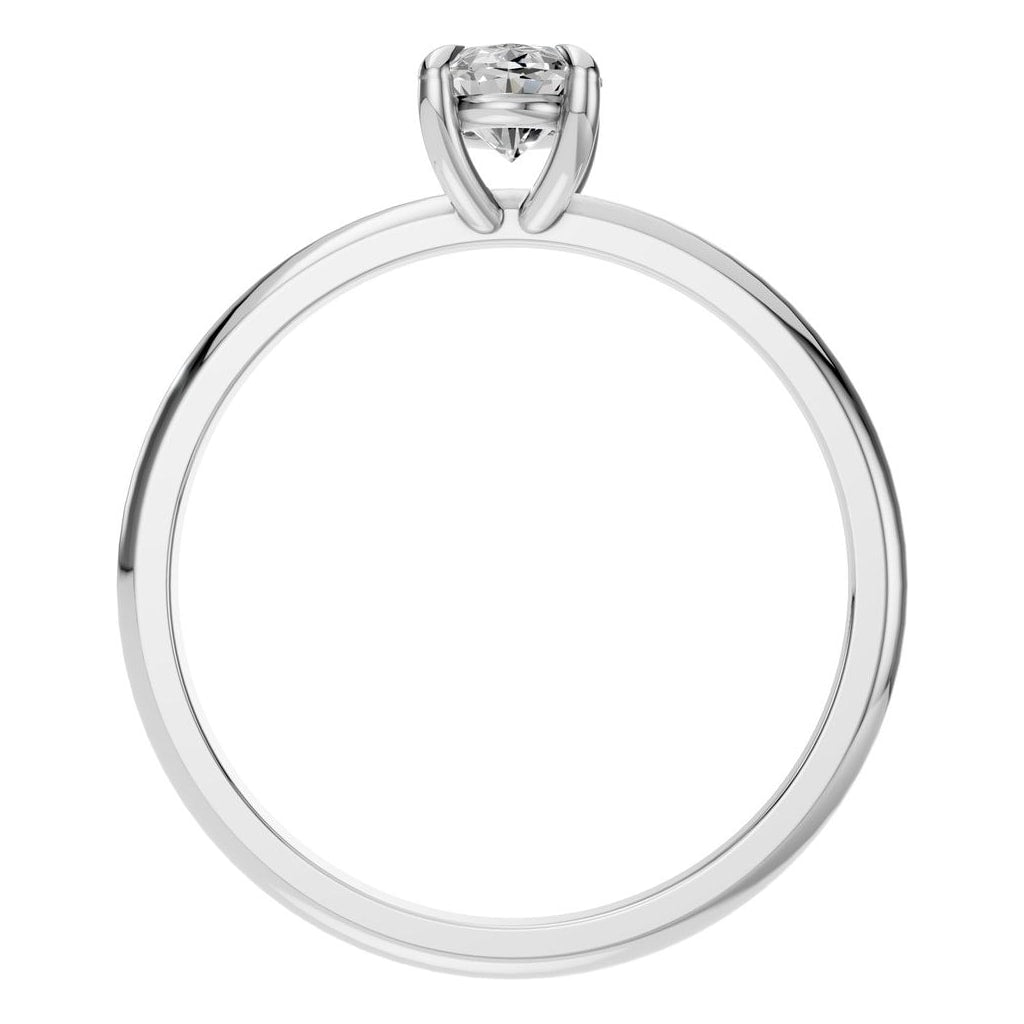 RI-5383 White Gold Ring SET - Top View