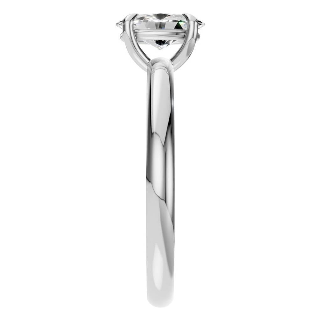 RI-5383 White Gold Ring SET - Side View