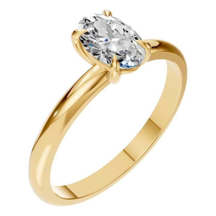 Solitaire Ring Mounting - Oval 7x4.5mm
