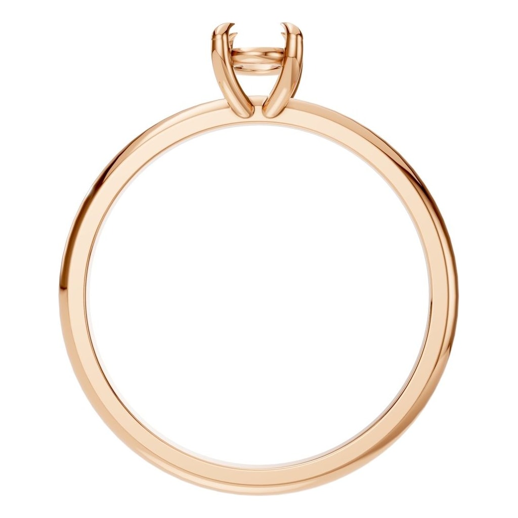 RI-5383 Rose Gold Ring UNSET - Top View