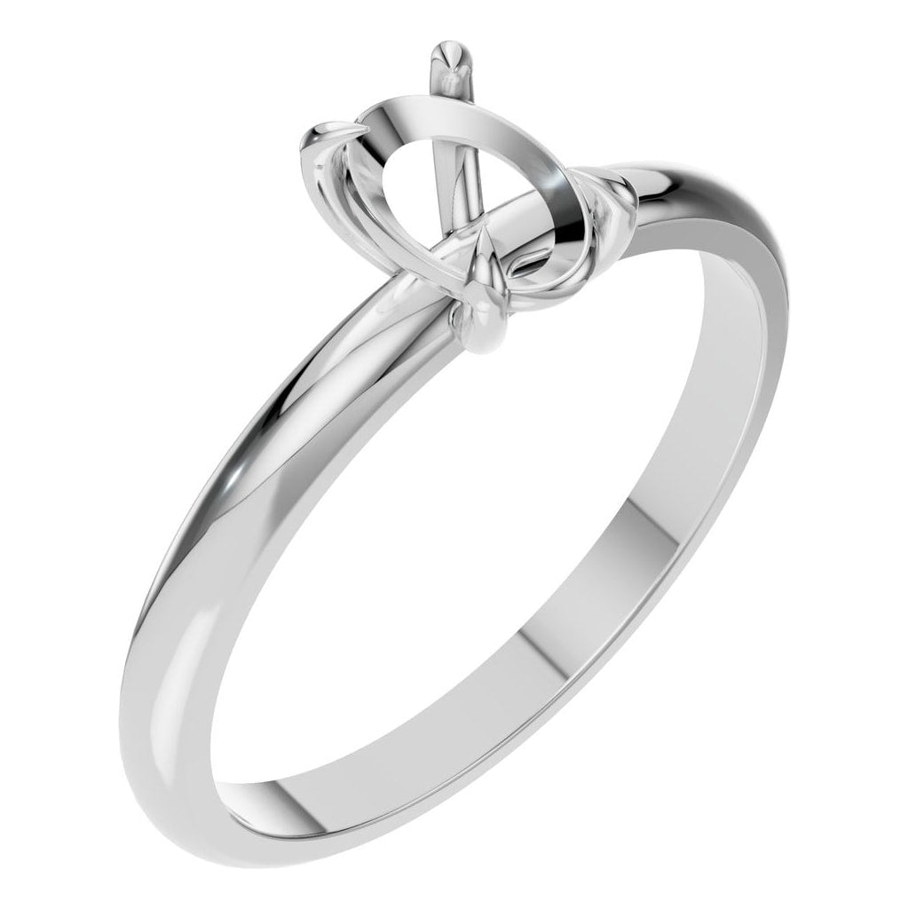 RI-5383 White Gold Ring UNSET - Main View