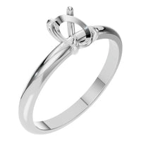 RI-5383 White Gold Ring UNSET - Main View