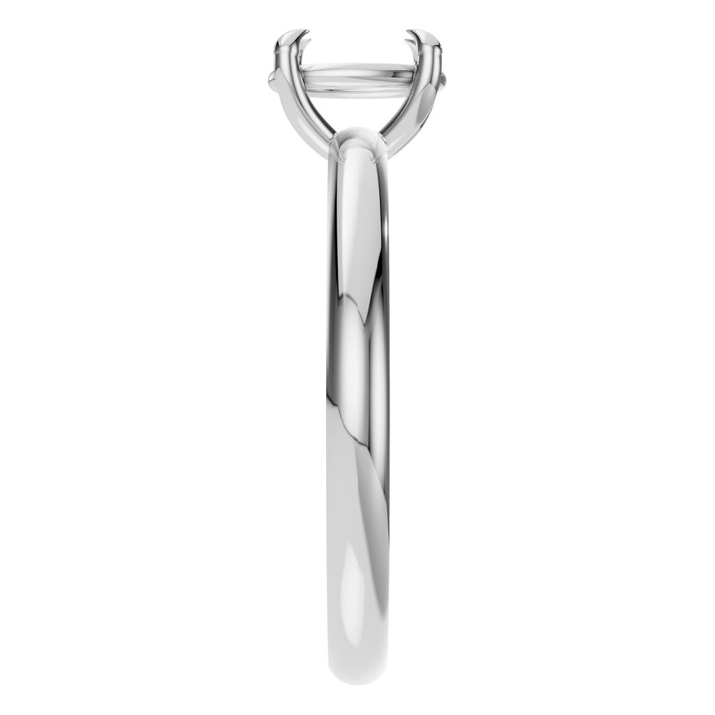 RI-5383 White Gold Ring UNSET - Side View