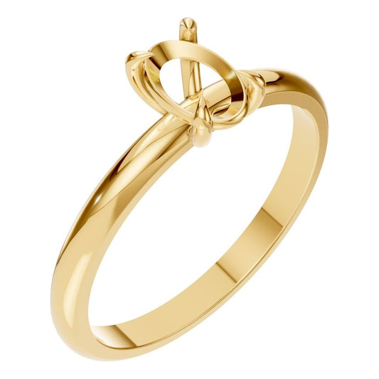 RI-5383 Yellow Gold Ring UNSET - Main View