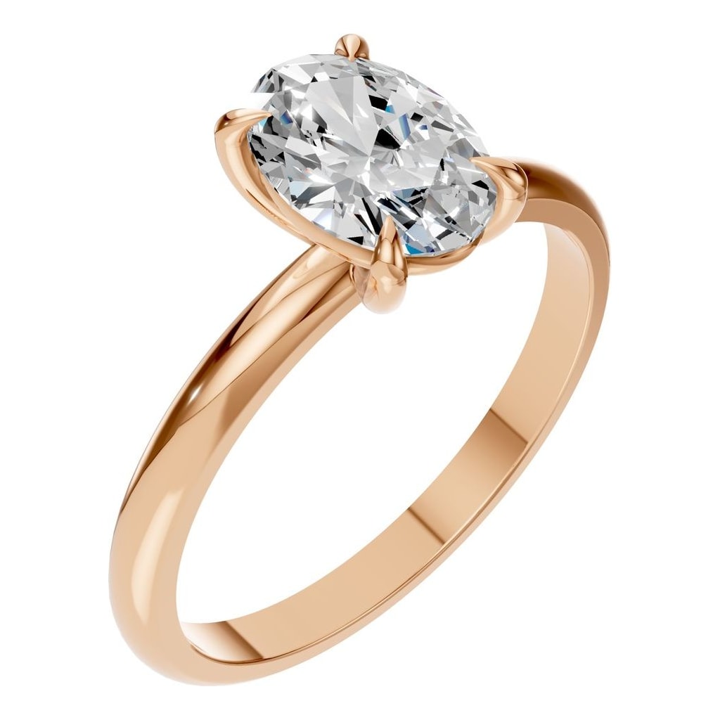RI-5383 Rose Gold Ring SET - Main View