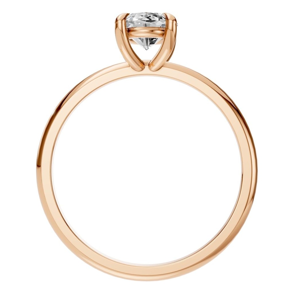 RI-5383 Rose Gold Ring SET - Top View