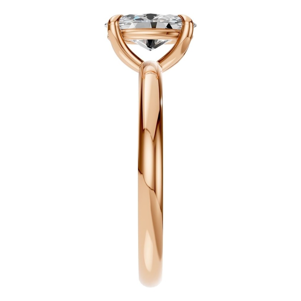 RI-5383 Rose Gold Ring SET - Side View