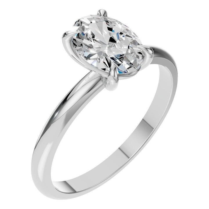 Solitaire Ring Mounting - Oval 8x5.5mm