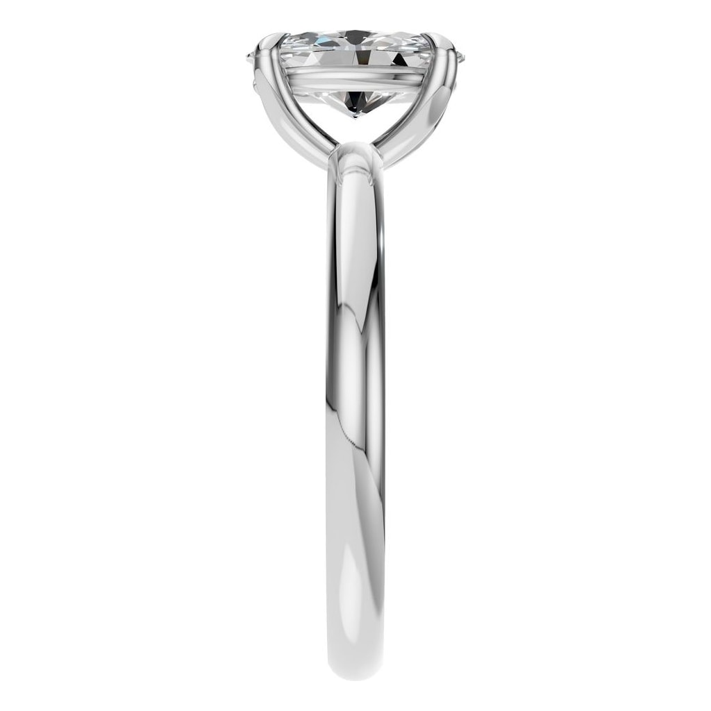 RI-5383 White Gold Ring SET - Side View