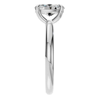 RI-5383 White Gold Ring SET - Side View