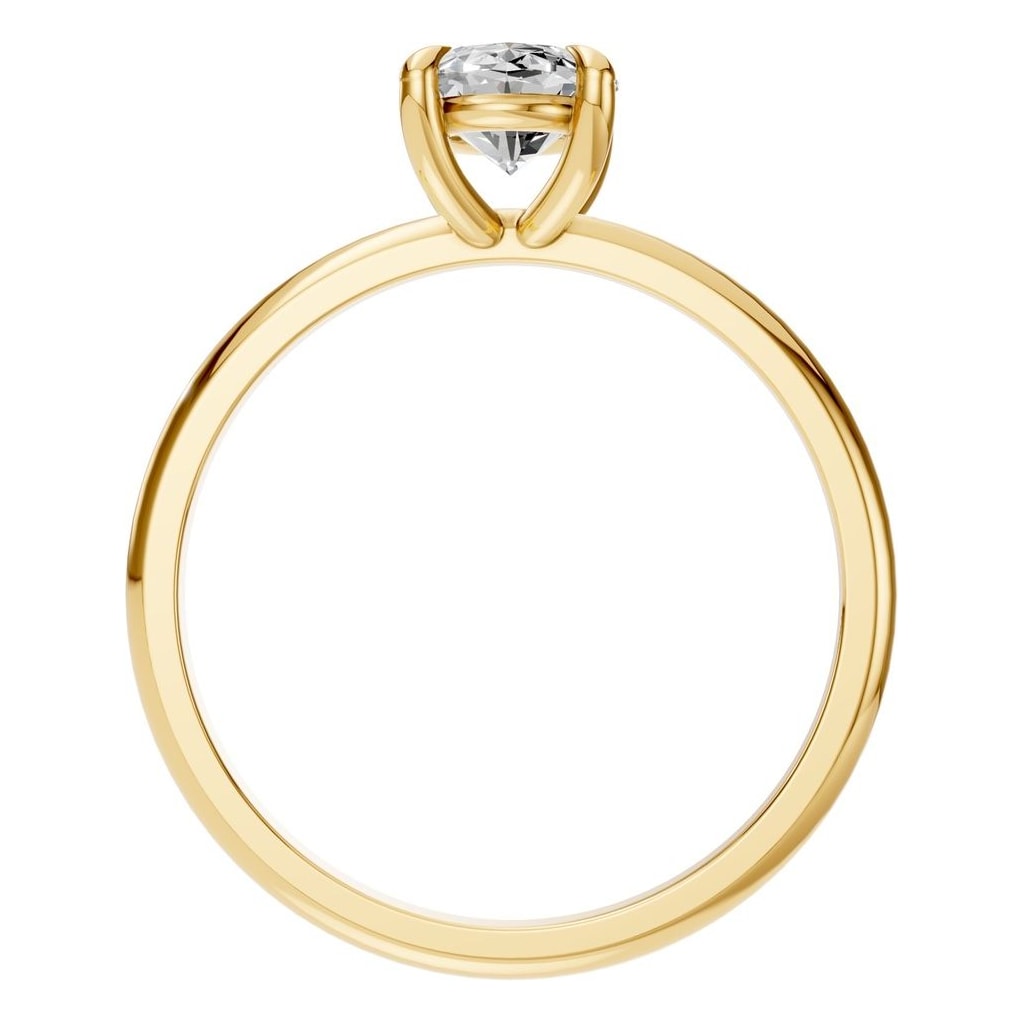 RI-5383 Yellow Gold Ring SET - Top View