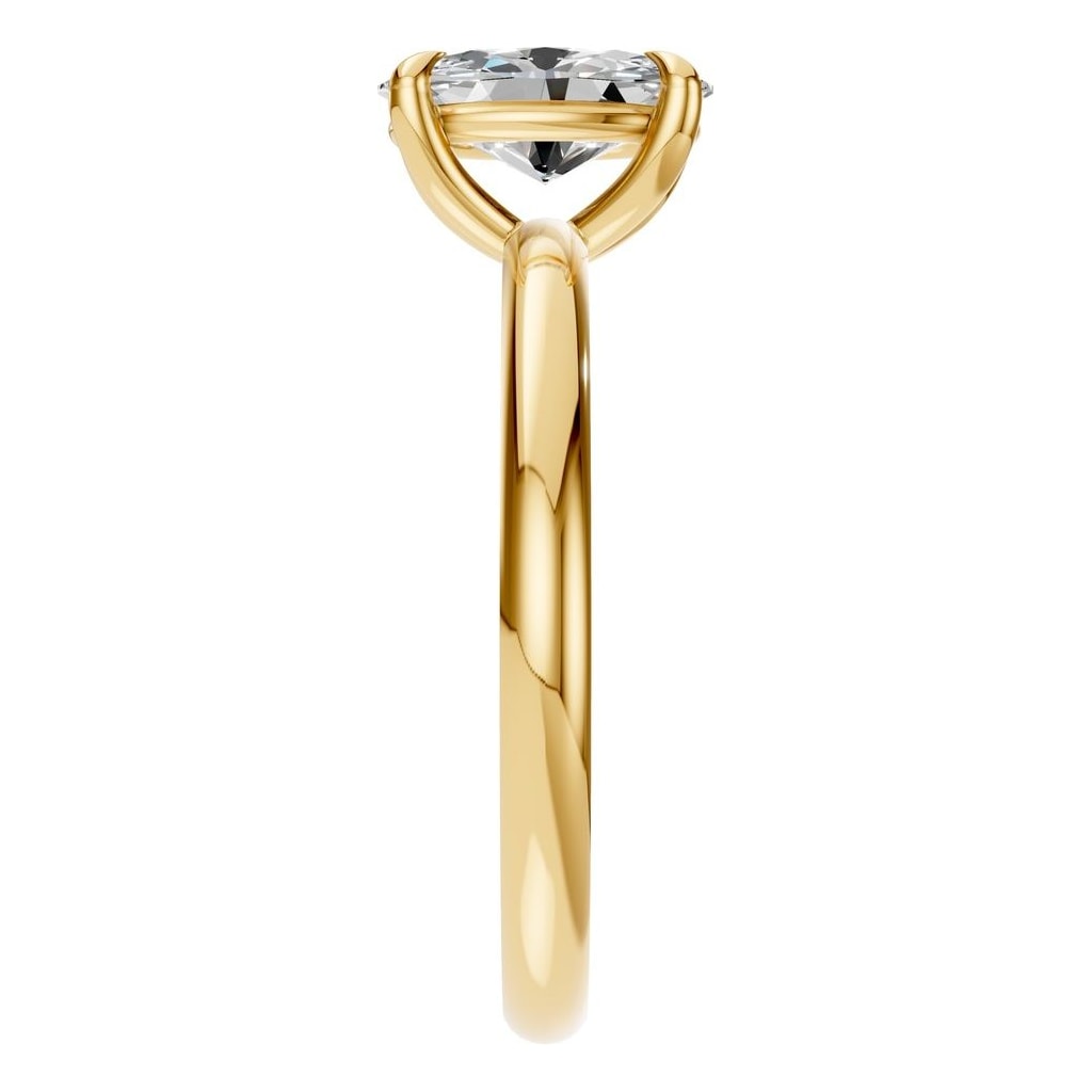 RI-5383 Yellow Gold Ring SET - Side View