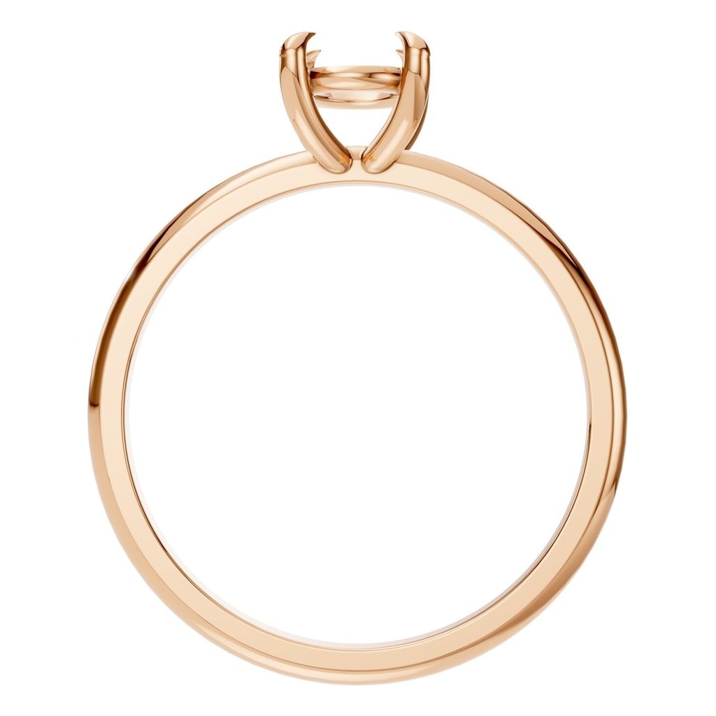 RI-5383 Rose Gold Ring UNSET - Top View