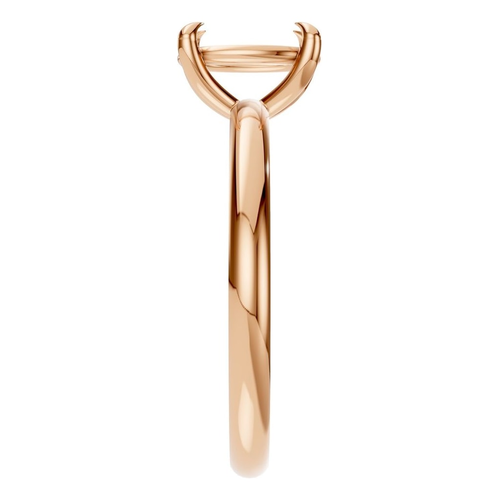 RI-5383 Rose Gold Ring UNSET - Side View