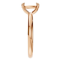 RI-5383 Rose Gold Ring UNSET - Side View