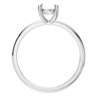 RI-5383 White Gold Ring UNSET - Top View