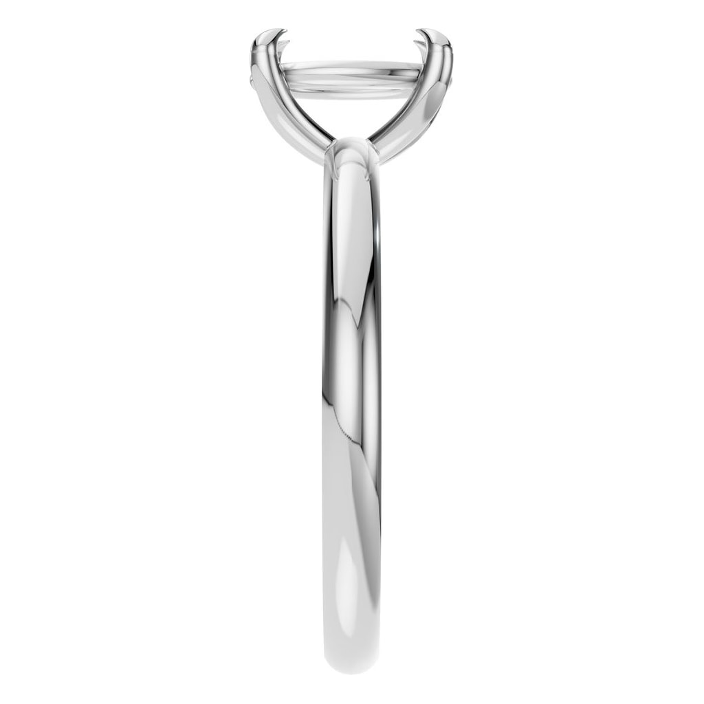 RI-5383 White Gold Ring UNSET - Side View