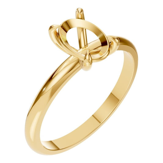 RI-5383 Yellow Gold Ring UNSET - Main View