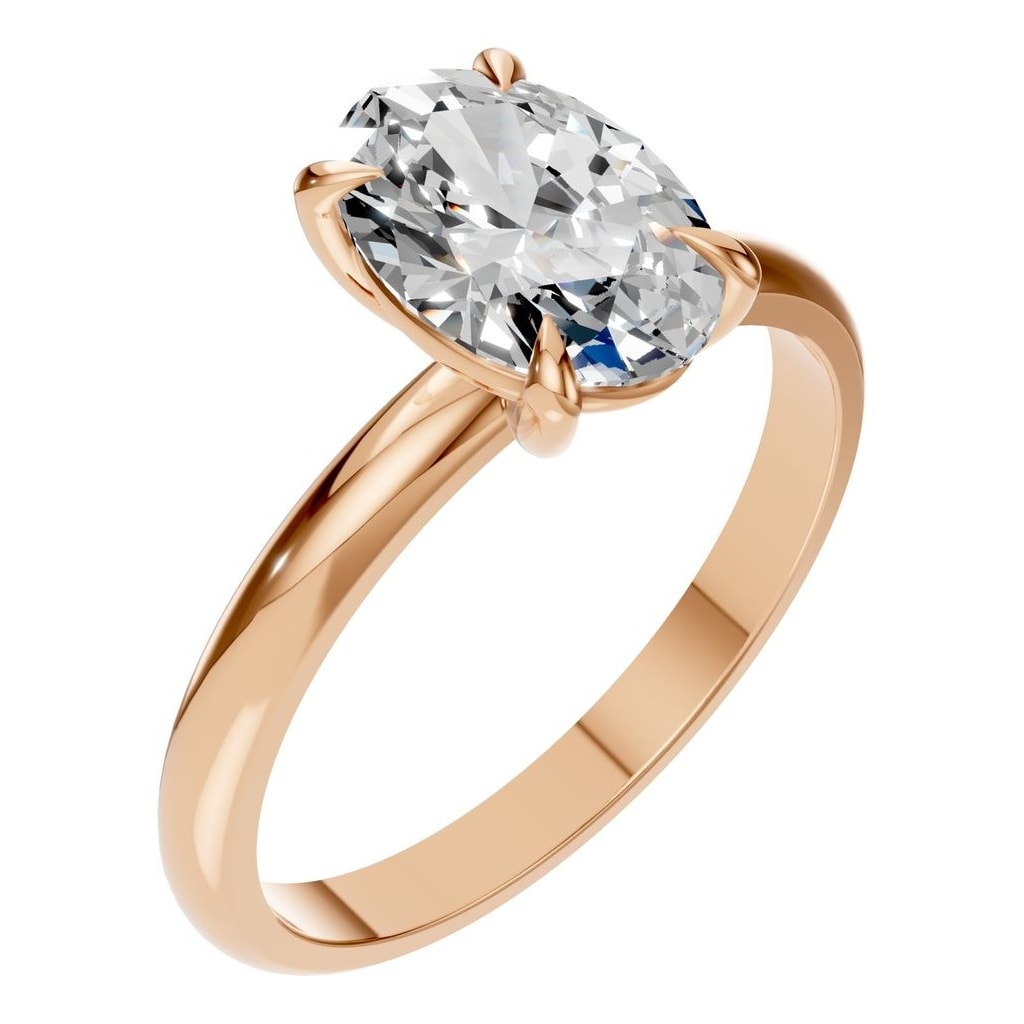 RI-5383 Rose Gold Ring SET - Main View