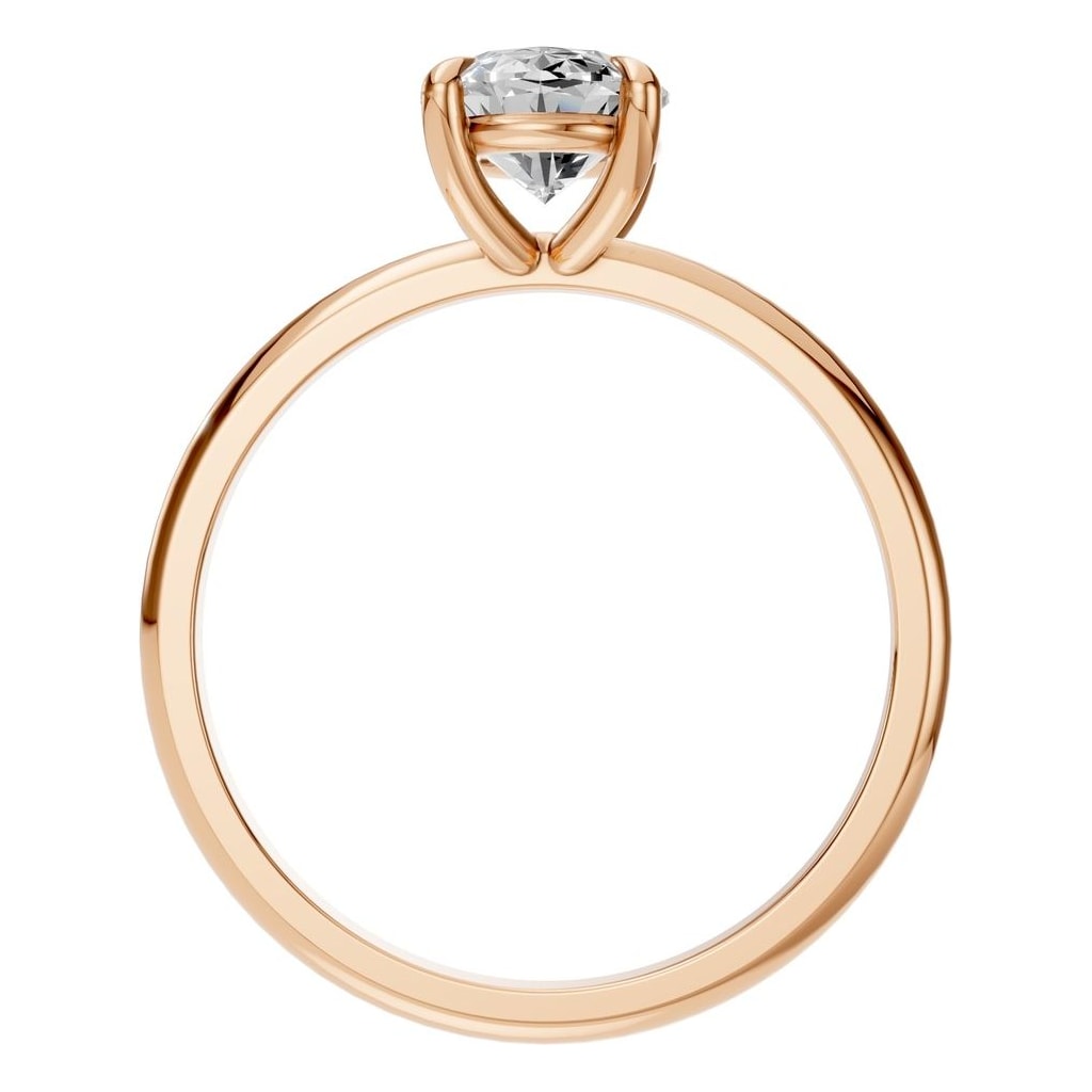 RI-5383 Rose Gold Ring SET - Top View