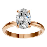 RI-5383 Rose Gold Ring SET - Front View
