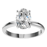 RI-5383 White Gold Ring SET - Front View