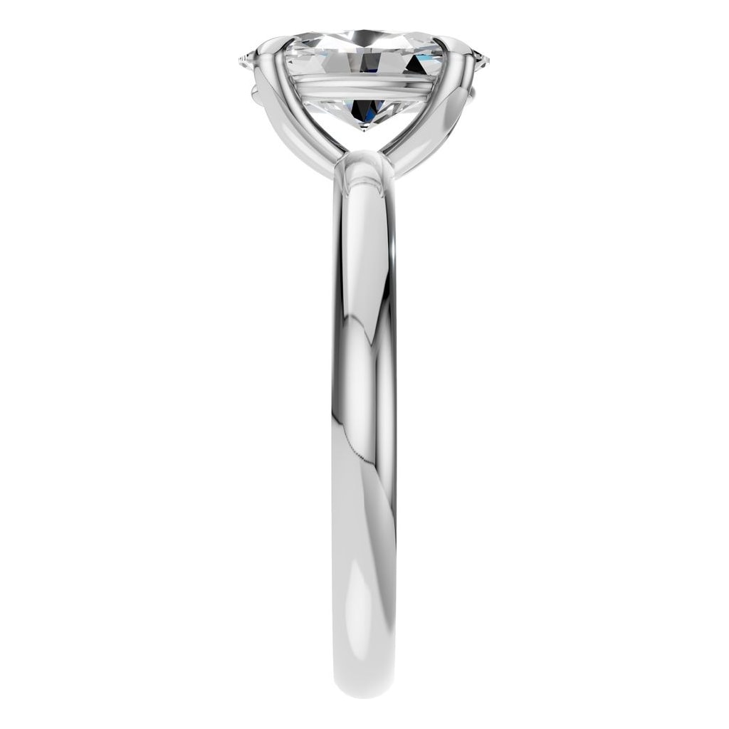 RI-5383 White Gold Ring SET - Side View