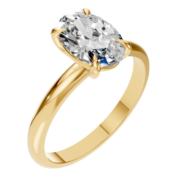 Solitaire Ring Mounting - Oval 9x6mm