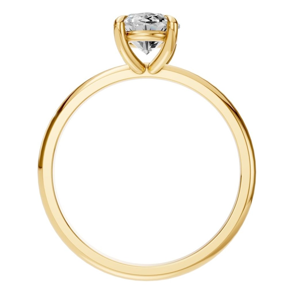 RI-5383 Yellow Gold Ring SET - Top View