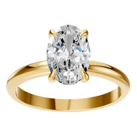 RI-5383 Yellow Gold Ring SET - Front View